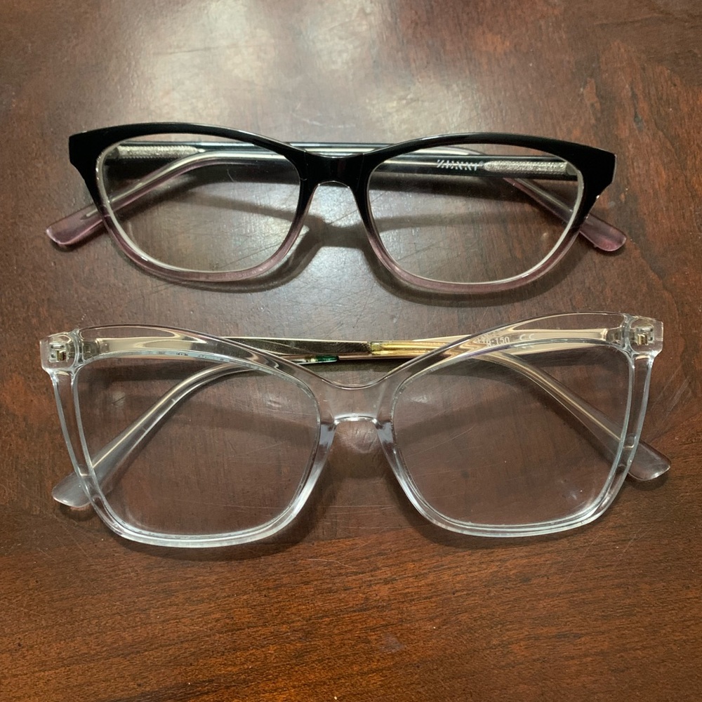 DKNY Black and Clear Eyeglasses Set